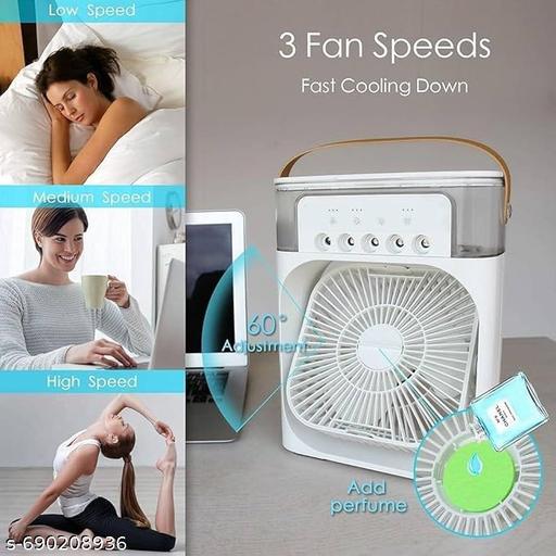 Portable Mini  Cooler adjustable wind direction design. Even more, it has 2 wind modes (low mist and high  mist). Use it as Personal Desk Fan Not as Table Fan 10W portable  conditioner table mini personal space cooler with USB performance - Lumae