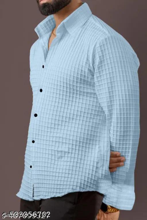 NEW MEN'S HIGH QUALITY IMP FABRICS SHIRT POPCORN FABRIC HAVY IMP - Lumae