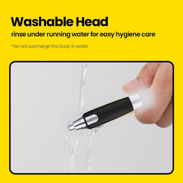 Sharp Steel Battery-Operated Ear and Nose Hair Trimmer - Lumae