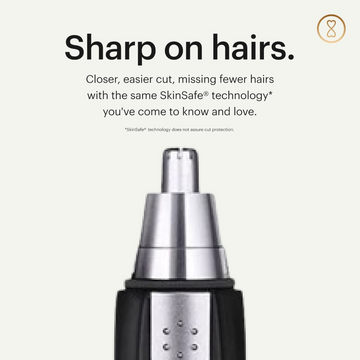 Sharp Steel Battery-Operated Ear and Nose Hair Trimmer - Lumae