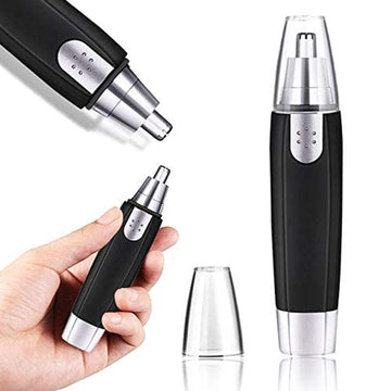 Sharp Steel Battery-Operated Ear and Nose Hair Trimmer - Lumae