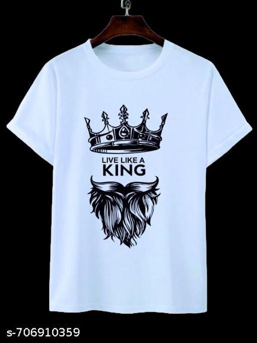 Multicolor Printed Poly Blend Tshirt I Casual I Fashion I Good Premium Quality Printed Tshirt Light Weight Fabric Tshirt (Pack of 4 Pcs) - Lumae