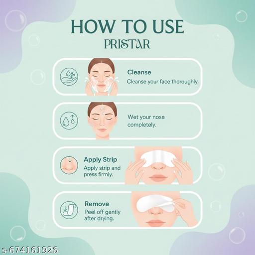 Pristar 10 Piece Blackhead Remover Strips for Men and Women with Bamboo Charcoal - Lumae