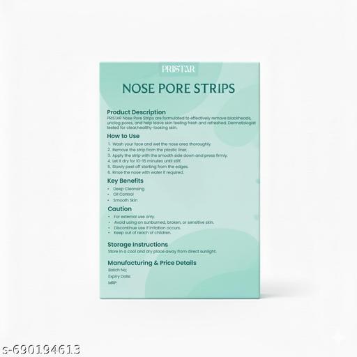 Pristar 10 Piece Blackhead Remover Strips for Men and Women with Bamboo Charcoal, Deep Cleansing Pore Strips - Lumae