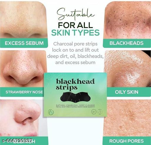 Skincare Charcoal Nose Strips Men Blackhead Remover (10  Strips) - Lumae