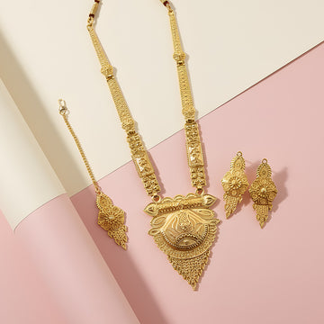 Majestic Regal Panel Necklace Set – Trending Traditional Bridal Jewellery - Lumae