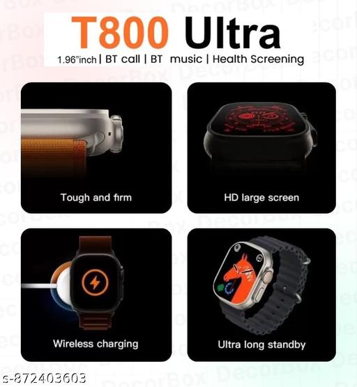 Touch Display, watch Calling, Strap, Health Tracker, Sports Modes - Lumae