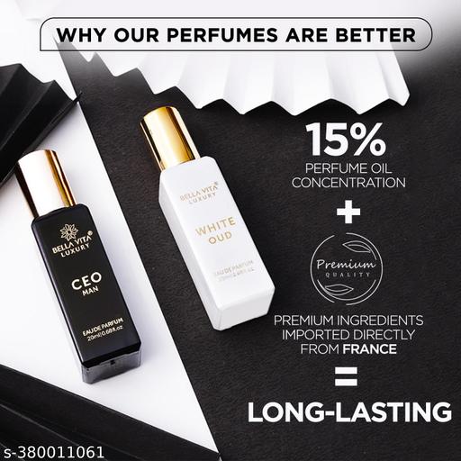 Luxury CEO Man 20 ml + White Oud Unisex 20 ml Perfume Gift Combo Pack for Men and Women (Pack of 2) - Lumae