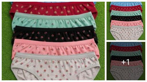 pack of 6  pure cottan hipster briefs panty for women