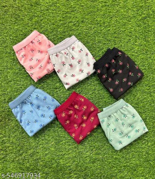 pack of 6  pure cottan hipster briefs panty for women - NJORA LUXURY FASHION