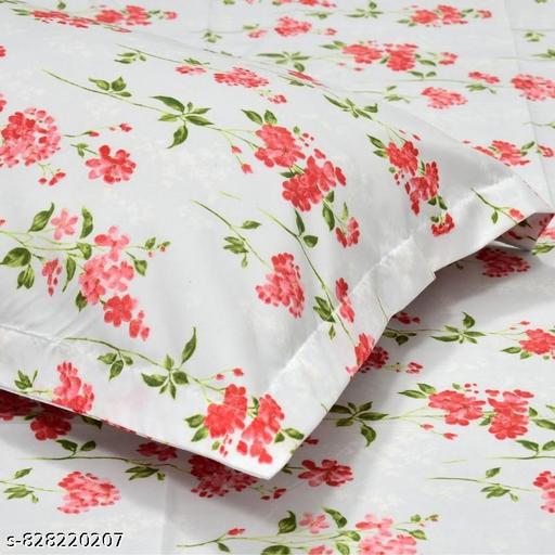 Microfiber floral bedsheet 1 Bedsheet 2 pillow cover - NJORA LUXURY FASHION
