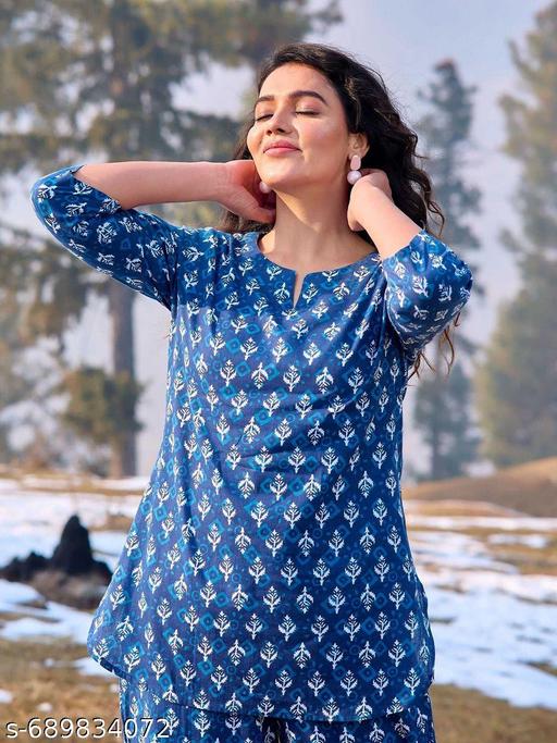 Womens Printed Night Suit Set - stylish womens collor nighjt suit - womens co-ord set - night suit for womens and girls, PRINTED NIGHT SUITE - WOMENS PRINTED CO-ORD SET FOR WOOMENS AND GIRLS - NJORA LUXURY FASHION
