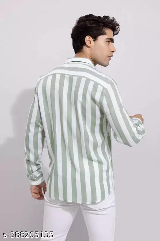 DOMINATE LIFESTYLE solid cotton striped shirts for men - NJORA LUXURY FASHION