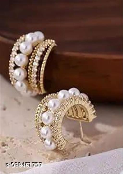 Combo Of Four Korean Crystal Stud Earrings - NJORA LUXURY FASHION