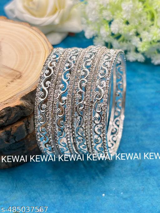 Silver Bangles set for women - NJORA LUXURY FASHION