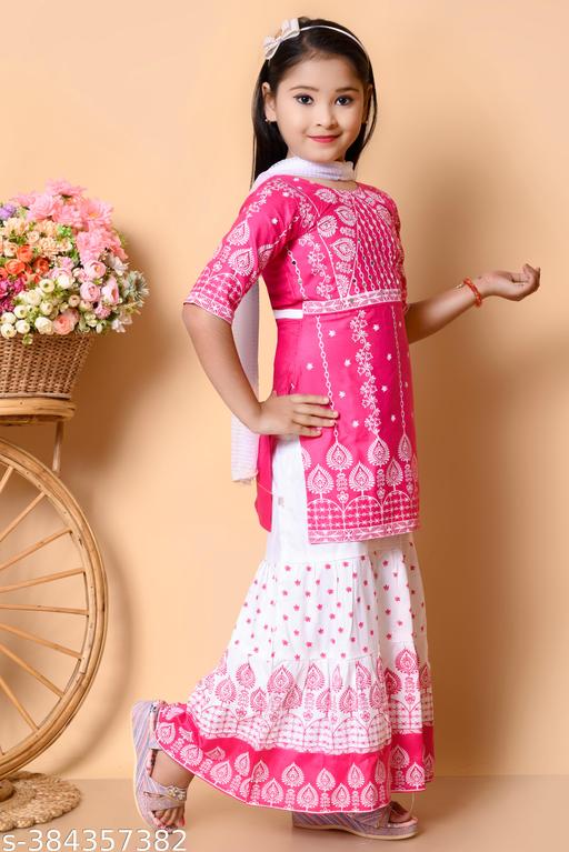 Girls plazo & Dresses Pack Of 1 - Lumae