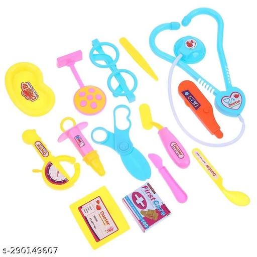 Doctor Play Set Medical Carry-case Nurses Toy Set Fun Gift Education for Kids (Multicolor) - Lumae