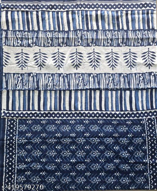 Jaipuri Hand Block Printed Soft Cotton Mulmul Saree ,Sanganeri Cotton Malmal Saree, Bagru Cotton Saree, Batic / Batik Print Cotton saree In Super Fine 92*80 Fabric Quality With Attached Blouse Piece for Woman - NJORA LUXURY FASHION