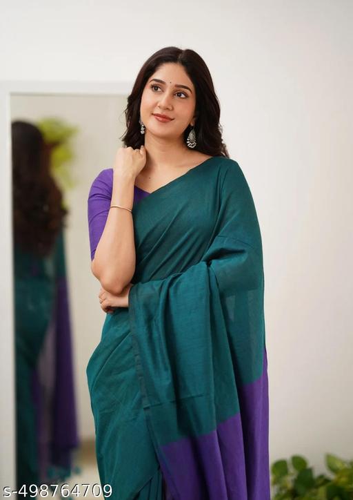 Woven Handloom Pure cotton saree  - NJORA LUXURY FASHION