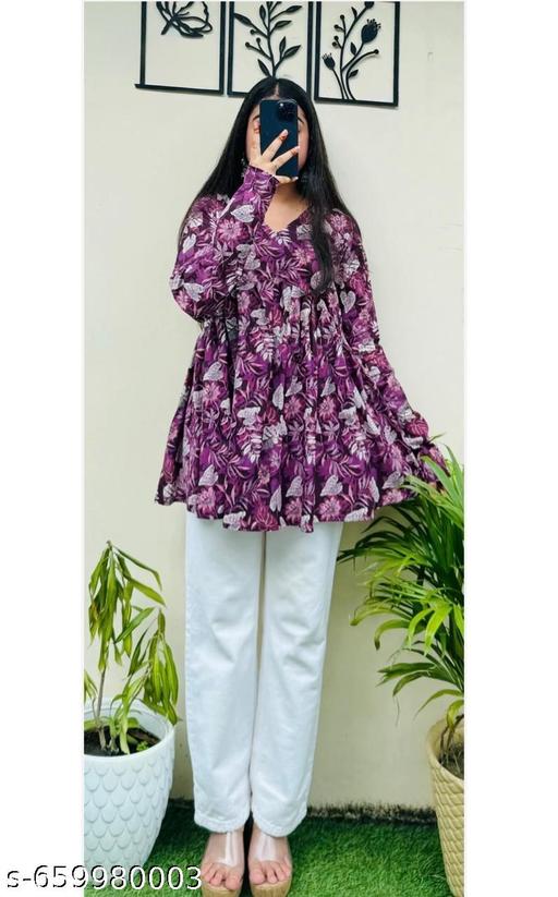 Rayon Printed Short Kurta For Women Pack Of 2 - NJORA LUXURY FASHION