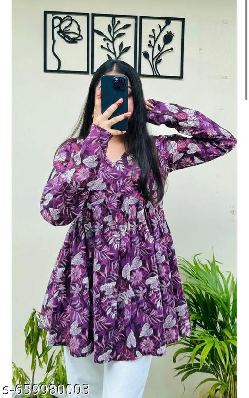 Rayon Printed Short Kurta For Women Pack Of 2 - NJORA LUXURY FASHION