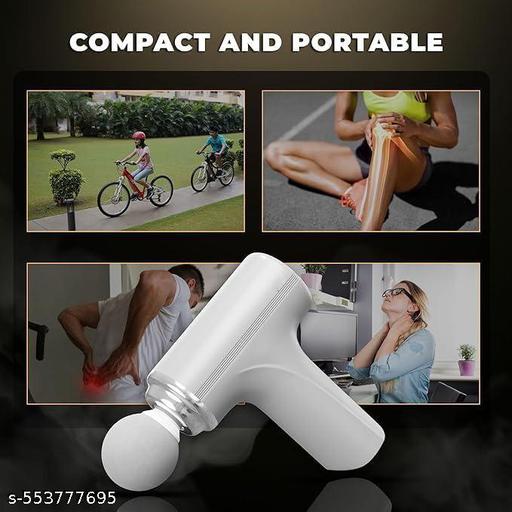  Massage Gun Deep Tissue 6-Speed Portable Percussion Muscle Massager with 4 Heads, Pain  Relief, Relaxation for Stiff Shoulders With Full body Massage - Pathoos 
