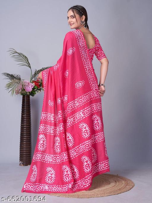 Daily wear soft cotton saree. With blouse - NJORA LUXURY FASHION