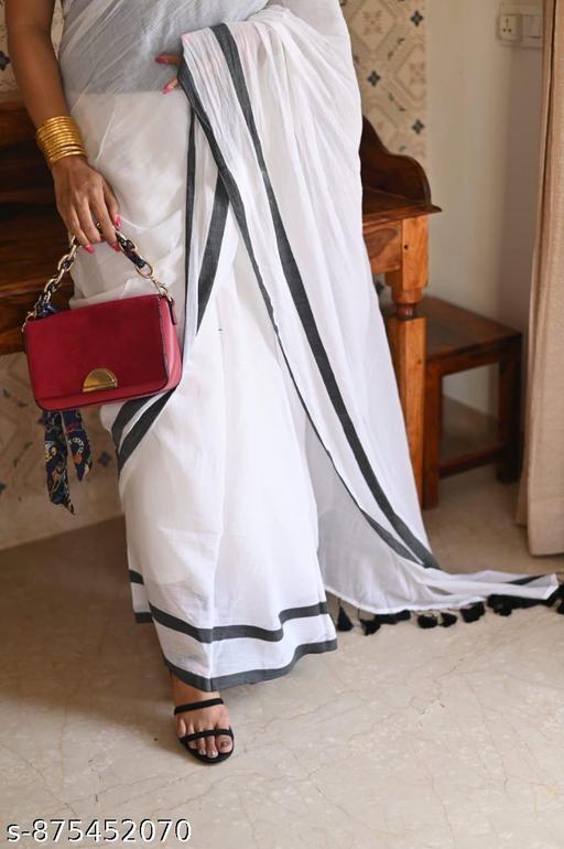 Mul cotton saree  - NJORA LUXURY FASHION