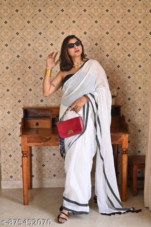 Mul cotton saree  - NJORA LUXURY FASHION