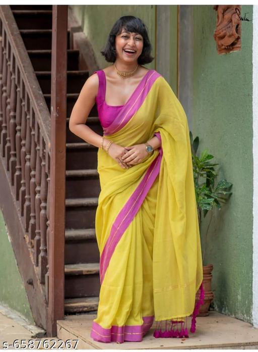 Mul cotton saree  - NJORA LUXURY FASHION