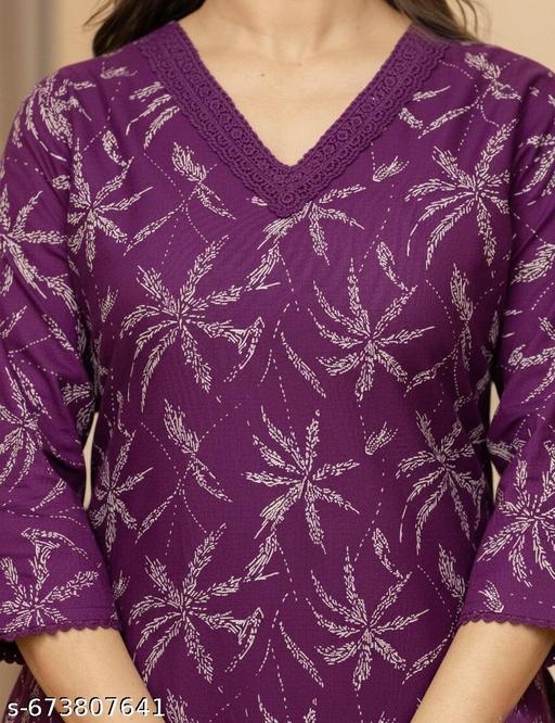 Cottan Blend Kurta Plazzo Set - NJORA LUXURY FASHION