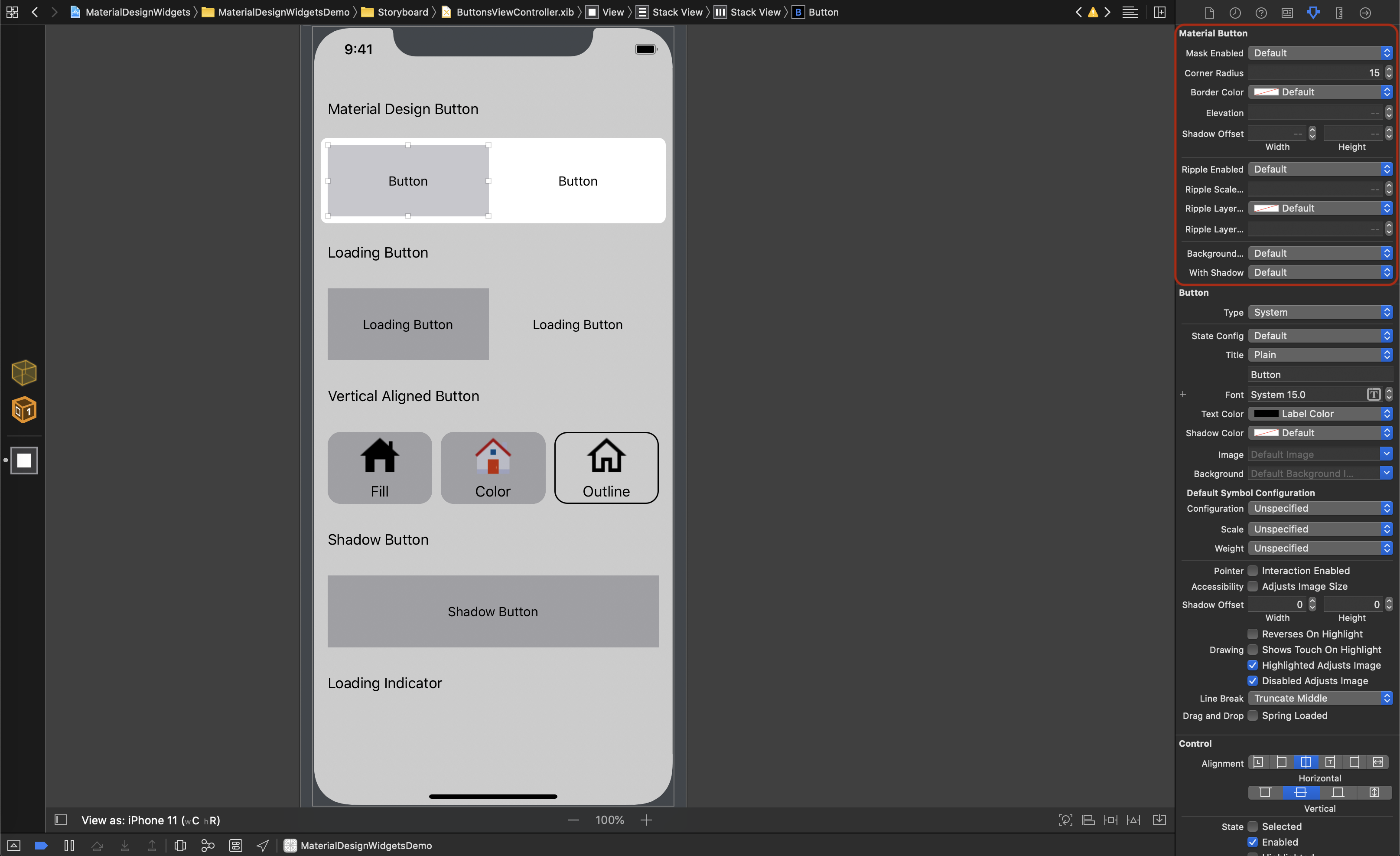 Storyboard class and module configuration