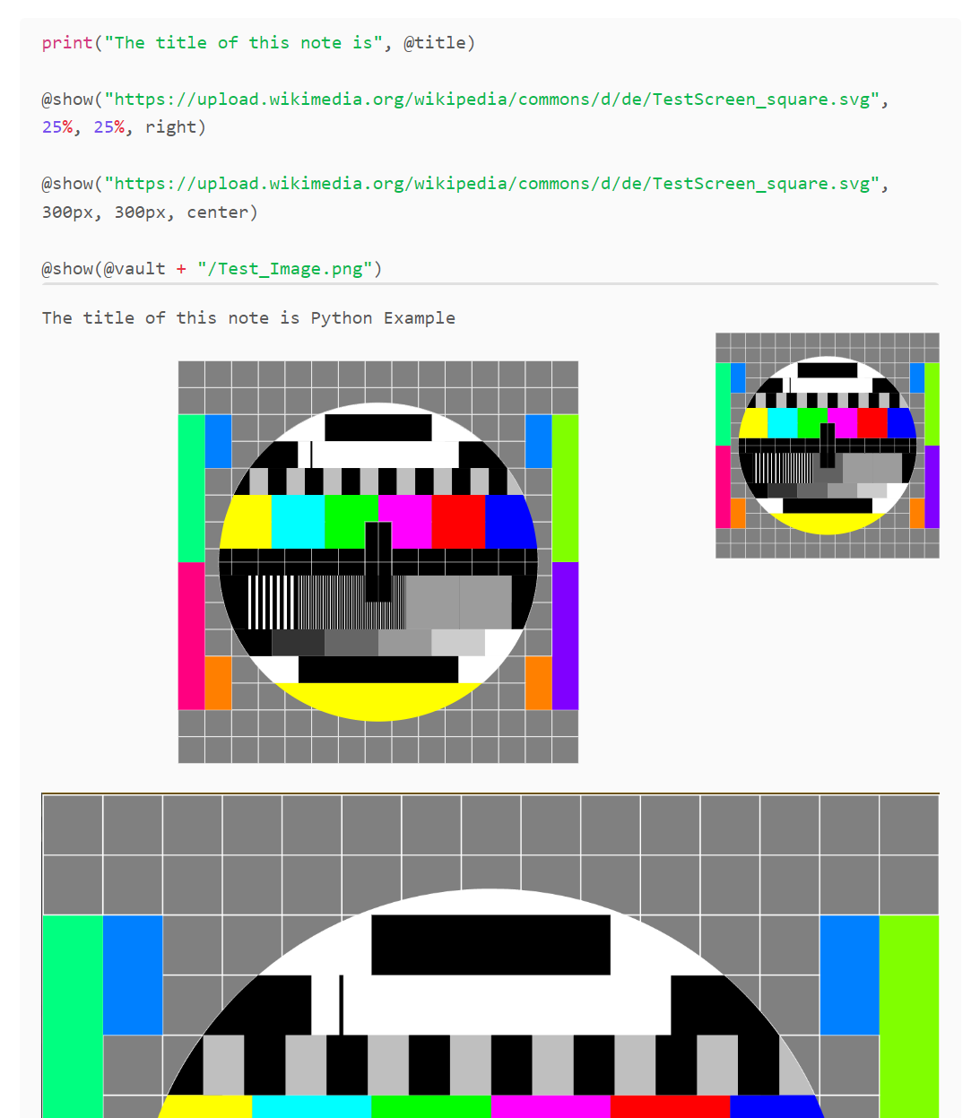 Example how to use the magic commands.