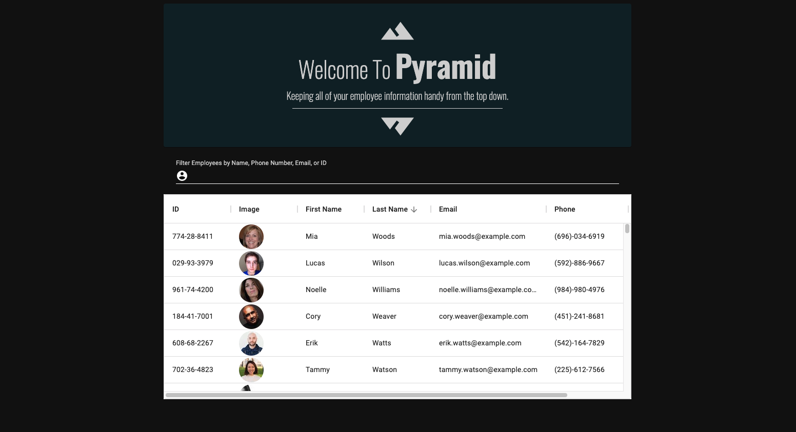 screenshot of pyramid