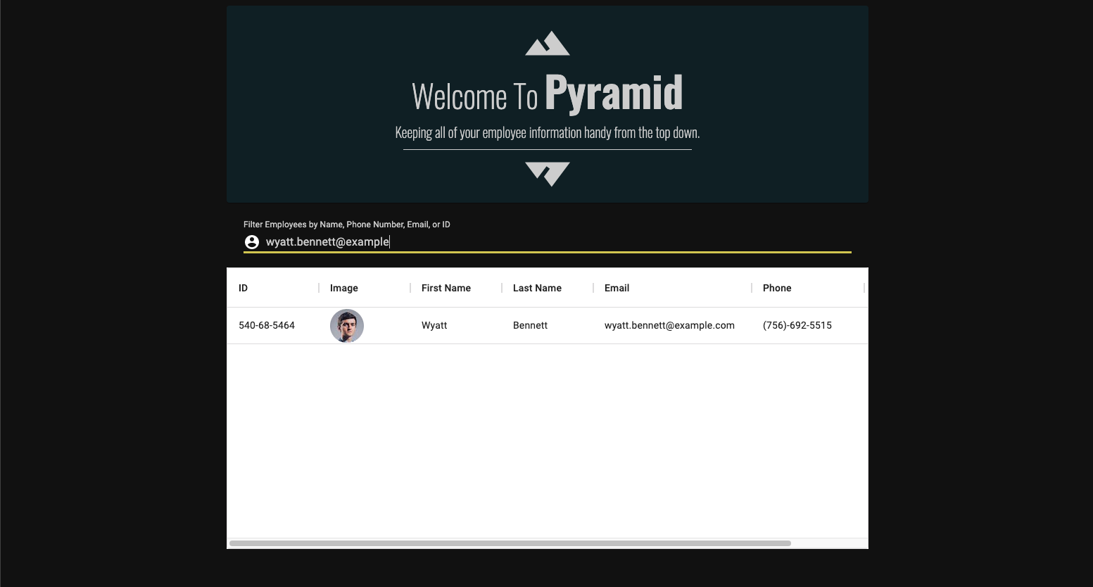 screenshot of pyramid