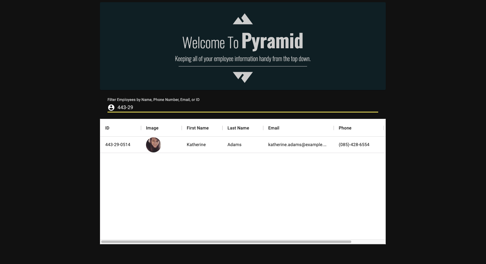 screenshot of pyramid