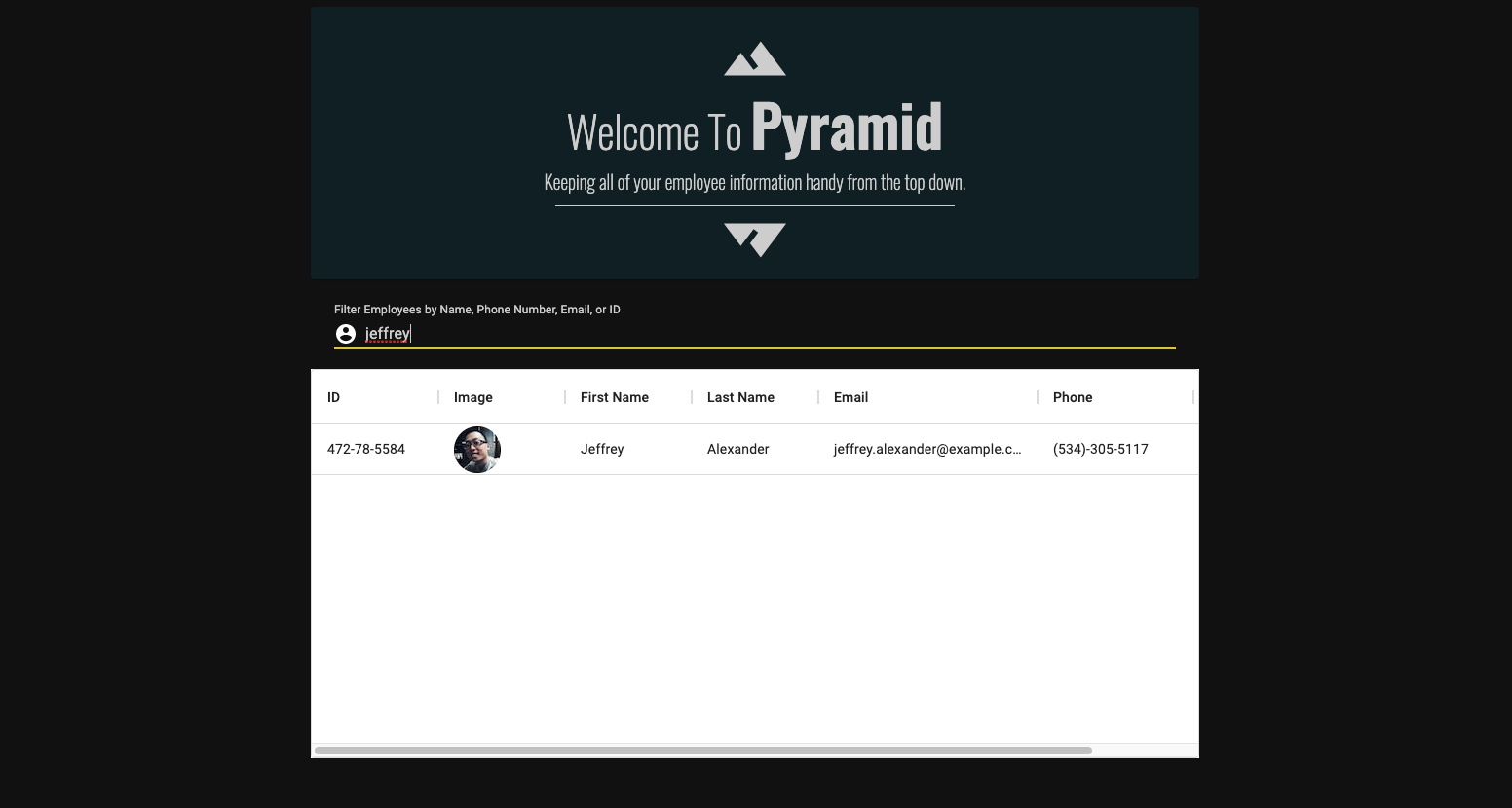 screenshot of pyramid