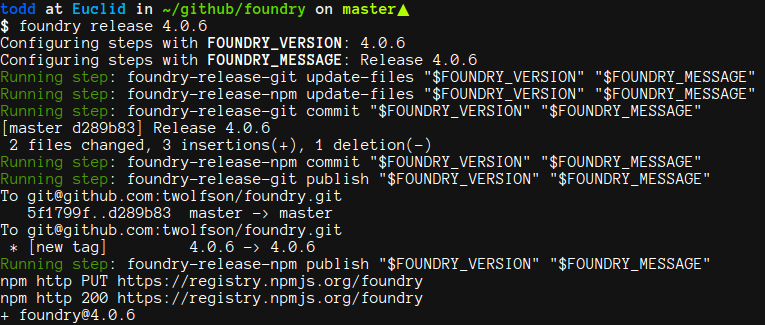 Example foundry-release