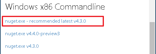 download nuget commandline application