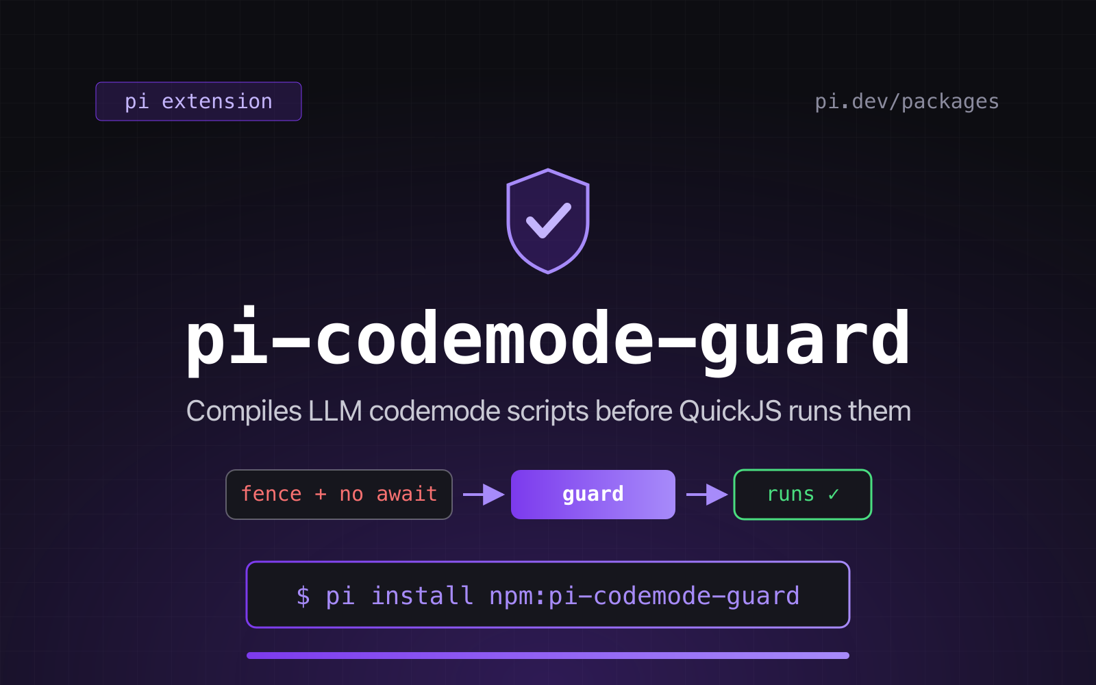 pi-codemode-guard screenshot 2
