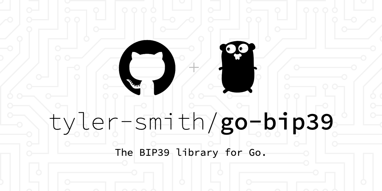 The bip39 library for Go