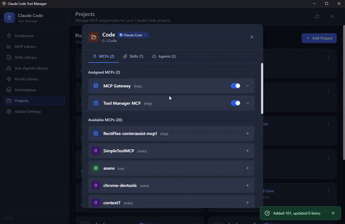 Claude Code Tool Manager