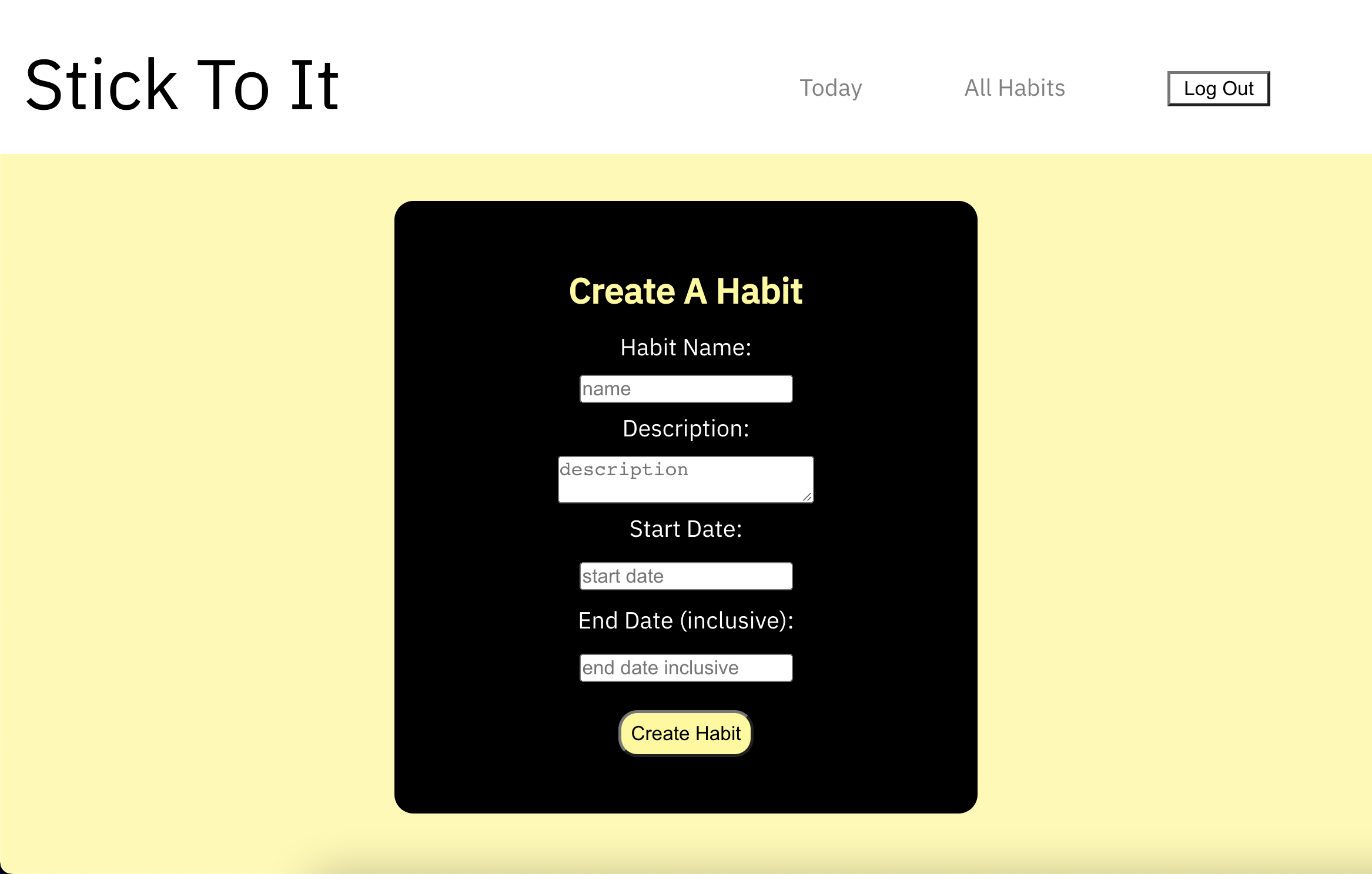 Creating a Habit