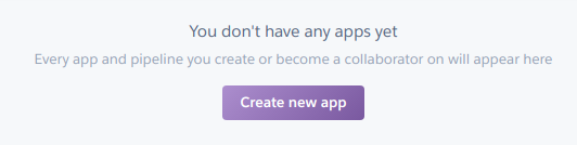 Create new app