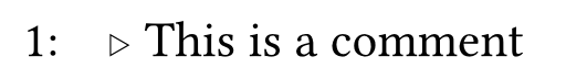 image of an inline comment with text 'This is a comment'