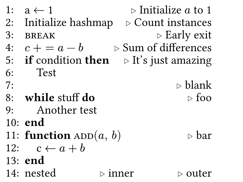 image of a line comment with text 'Initialize a to 1'