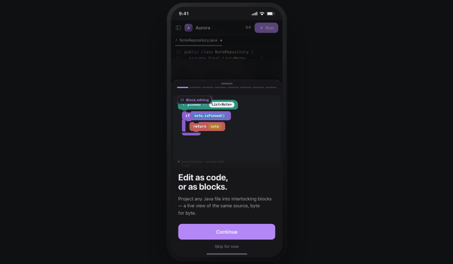 Block editing