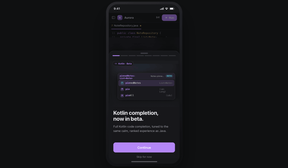Kotlin completion