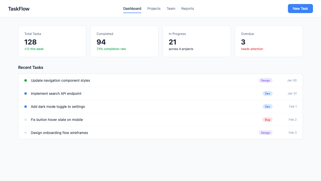 Baseline screenshot