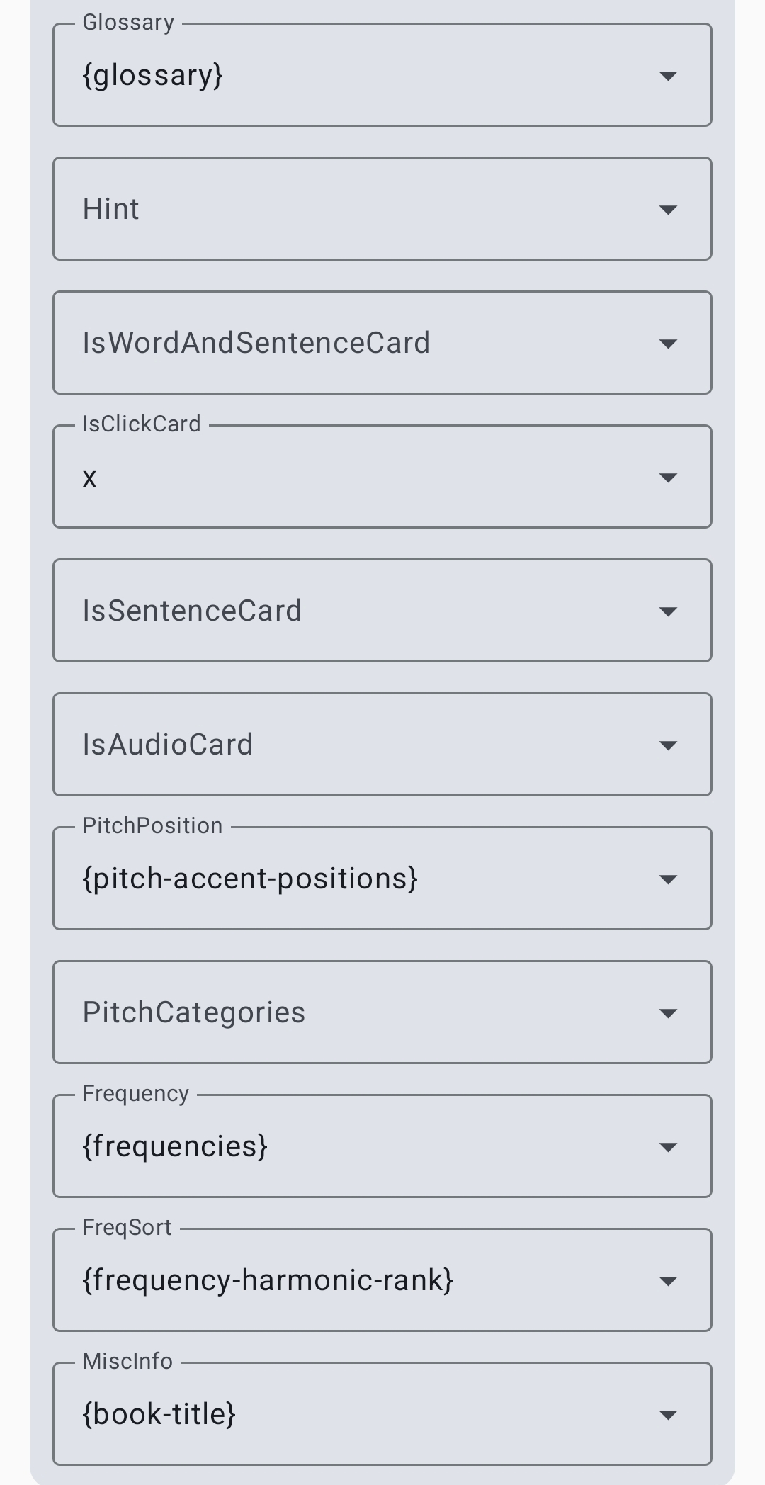 Anki settings 2